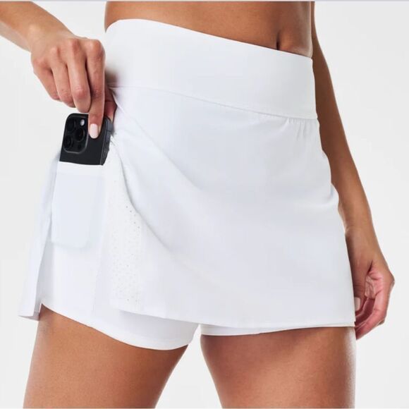 Spanx The Get Moving 14" Skort White Nwt - Picture 4 of 9